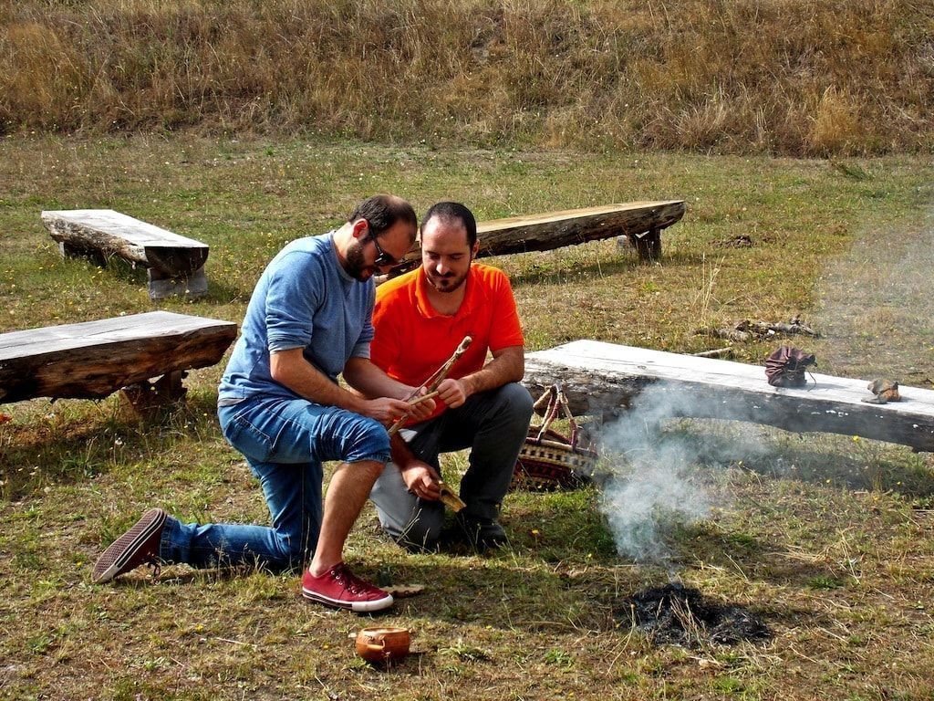 Hacer fuego en Campolamerio