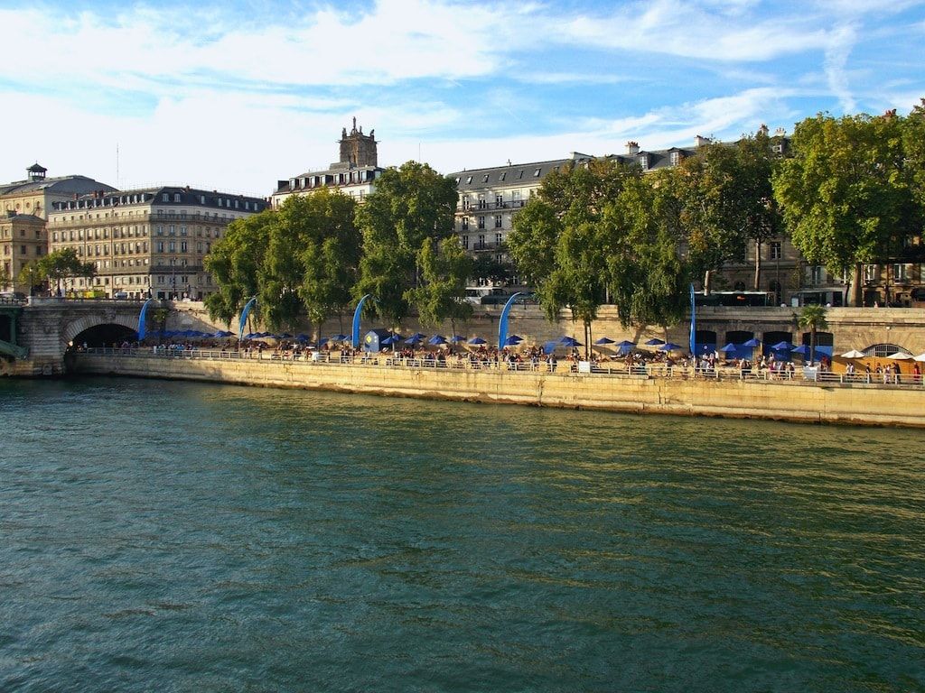Vistas del Sena desde sus playas