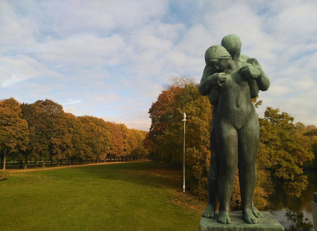 Cuento de Navidad en Vigeland Park