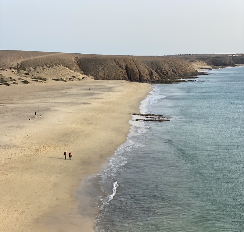 Playa Mujeres en el Monumento Natural de los Ajaches, Lanzarote, cerca de Punta Papagayo.