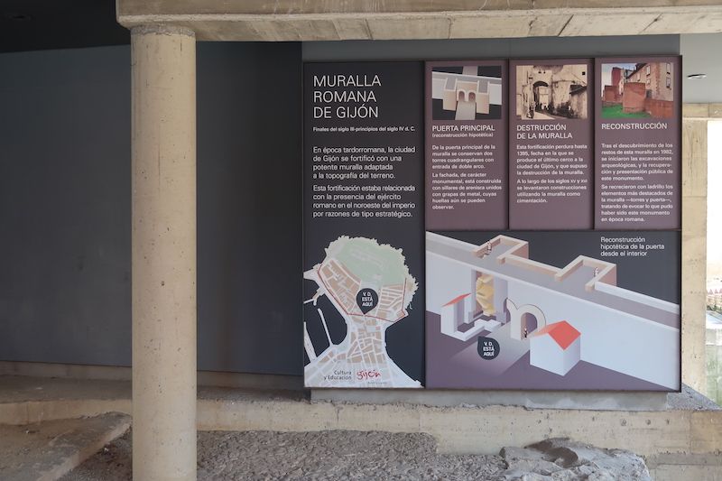 muralla romana Gijón