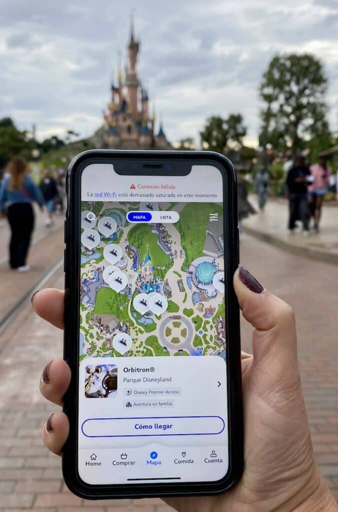 Fallo conexion App oficial Disneyland Paris
