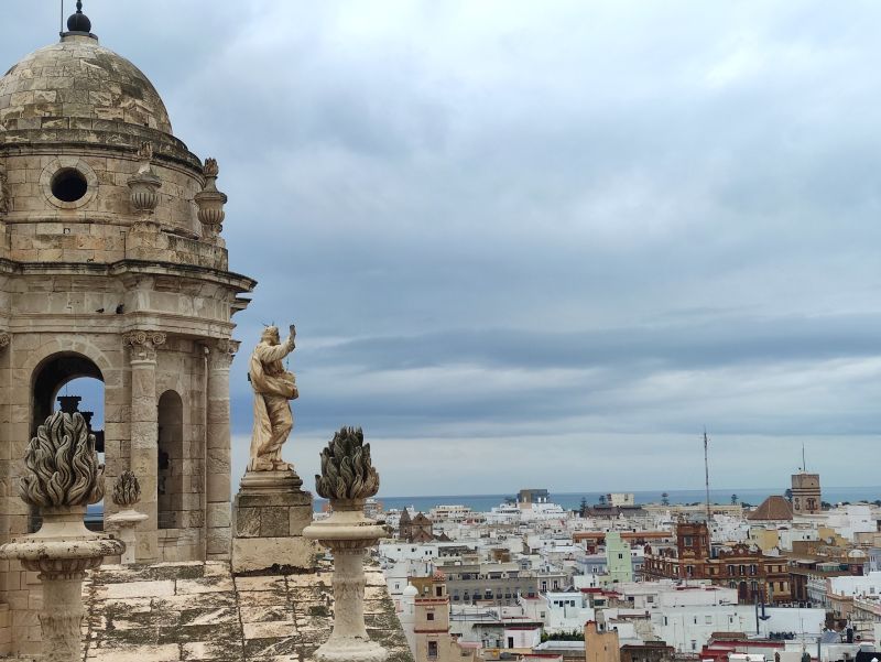 Vistas al centro de Cádiz desde la Catedral